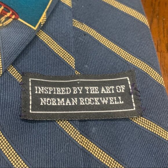 SILK Neck Tie 1996 Basketball Inspired By Norman Rockwell - Picture 9 of 9